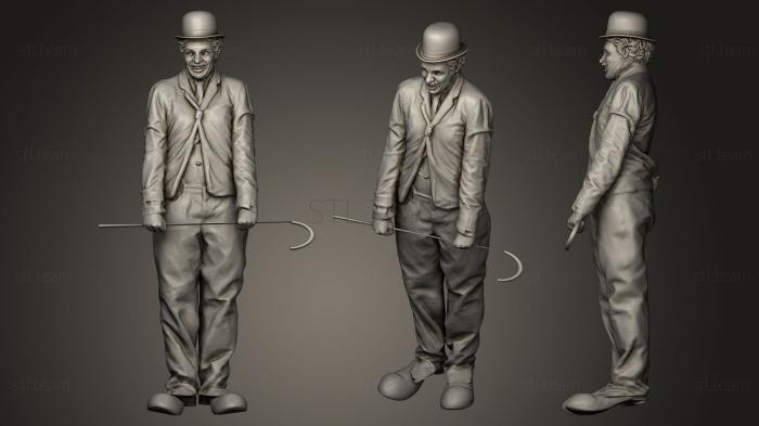 3D model Charlie Chaplin (STL)